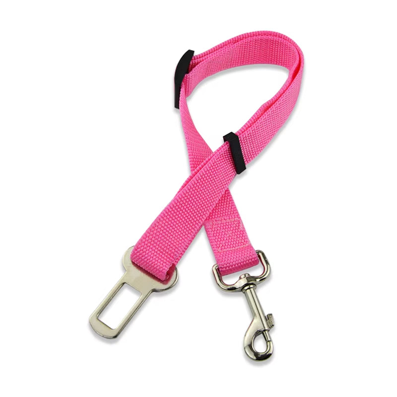 Adjustable Pet Cat Dog Car Seat Belt Pet Seat Vehicle Dog Harness Lead Clip Safety Lever Traction Dog Collars Dog Accessoires