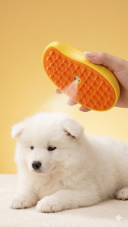 PulseGroom™ Steam Brush