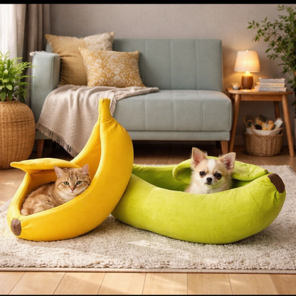 Warm Banana Shaped Bed