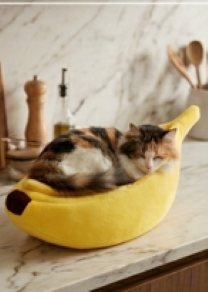 Warm Banana Shaped Bed