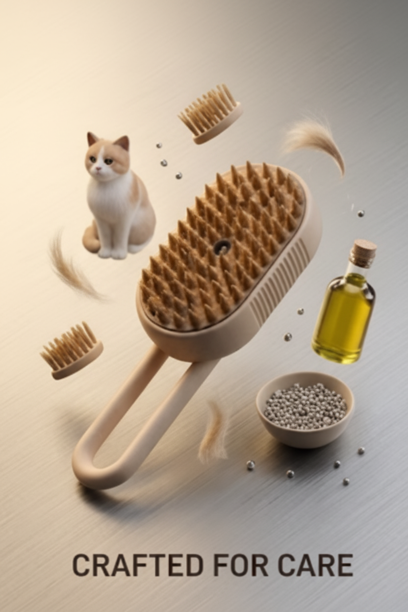 PulseGroom™ Steam Brush