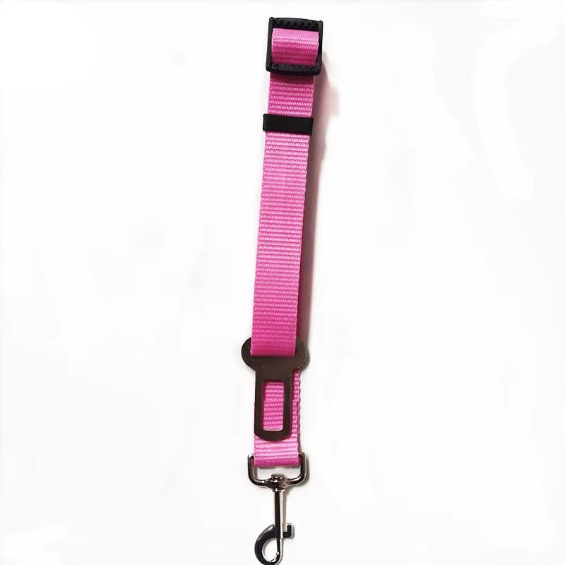 Adjustable Pet Cat Dog Car Seat Belt Pet Seat Vehicle Dog Harness Lead Clip Safety Lever Traction Dog Collars Dog Accessoires