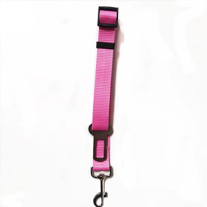 Adjustable Pet Cat Dog Car Seat Belt Pet Seat Vehicle Dog Harness Lead Clip Safety Lever Traction Dog Collars Dog Accessoires